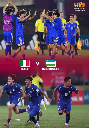 Italiya - O'zbekiston  Futbol bugun U17 Jonli efir onlayn